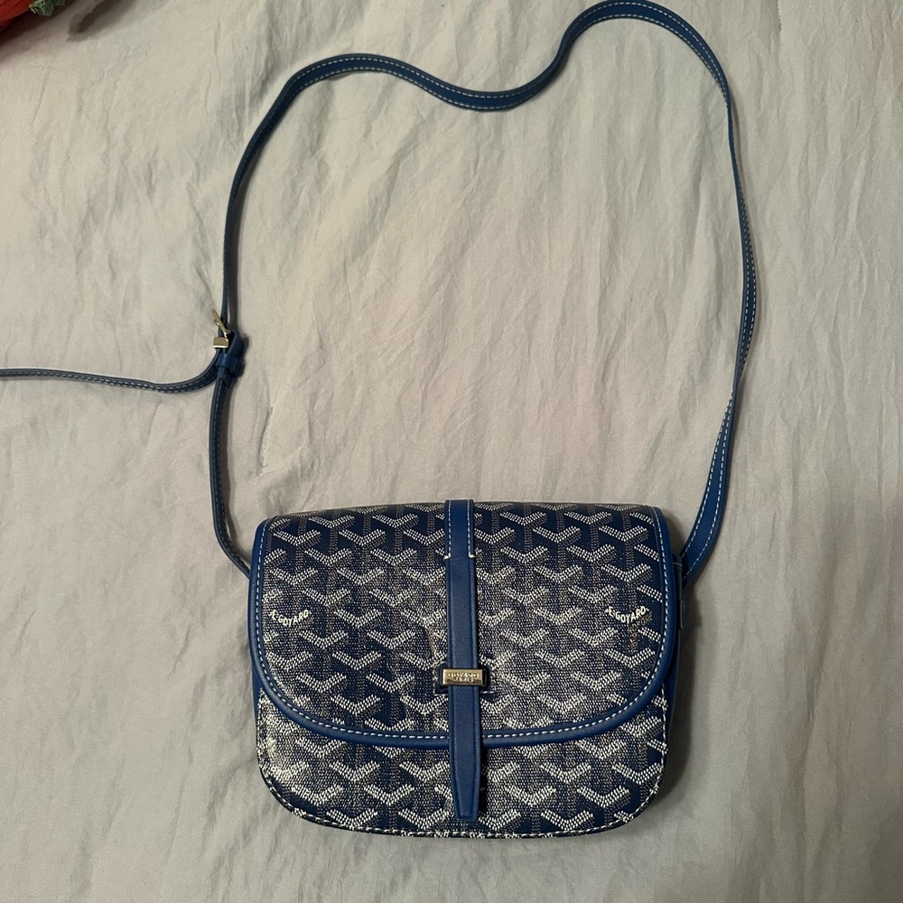 Blue shoulder bag